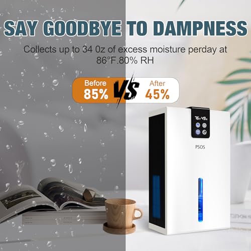 PSOS 118 OZ Dehumidifier for Home, Bedrooms, Basements
