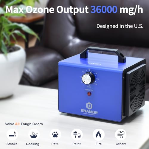 ONAMOR 36000 mg/h Ozone Generator for Indoor/Outdoor Beauty