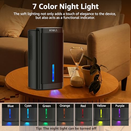 Quiet Dehumidifier for Basement, Bathroom, RV, Bedroom - 95 oz Water Tank