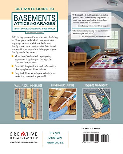 Basement, Attic & Garage Design Guide with 580 Photos & Illustrations