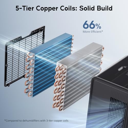 Energy Star Dehumidifier for Large Room, Powerful Humidity Control