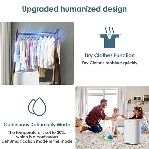 Large Room Dehumidifier for Home Basement, Upgraded 34 Pints