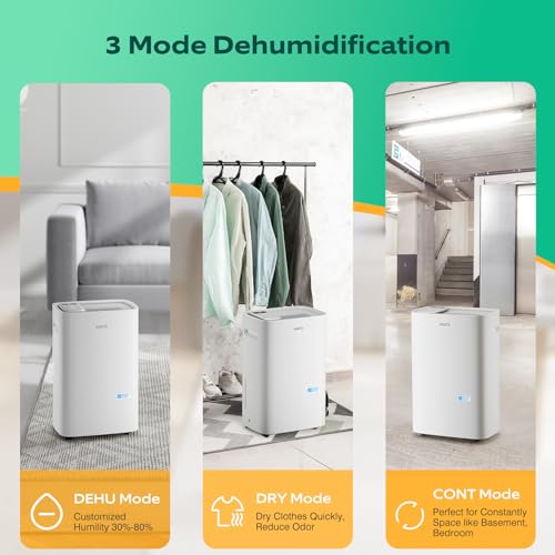 Energy Star Dehumidifier for Large Rooms & Basements