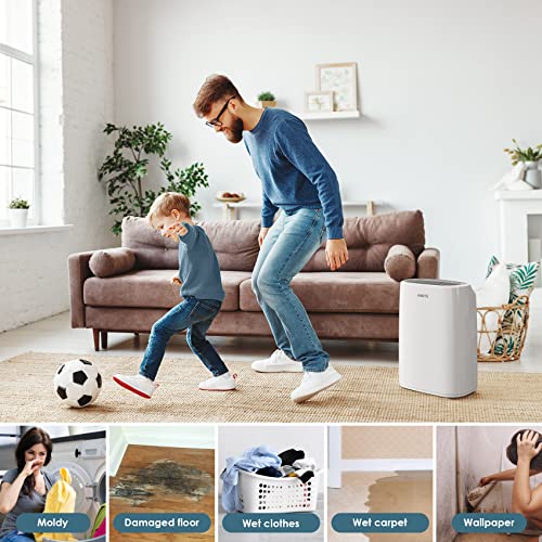 Large Room Dehumidifier for Home Basement, Upgraded 34 Pints