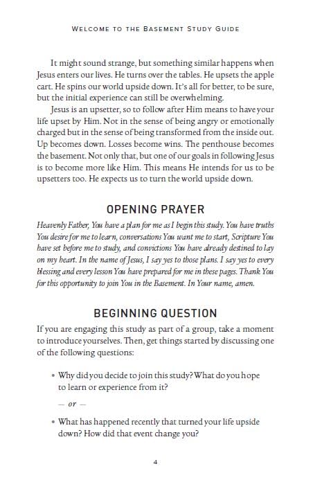 Basement Study Guide: Building Jesus' Upside-Down Kingdom