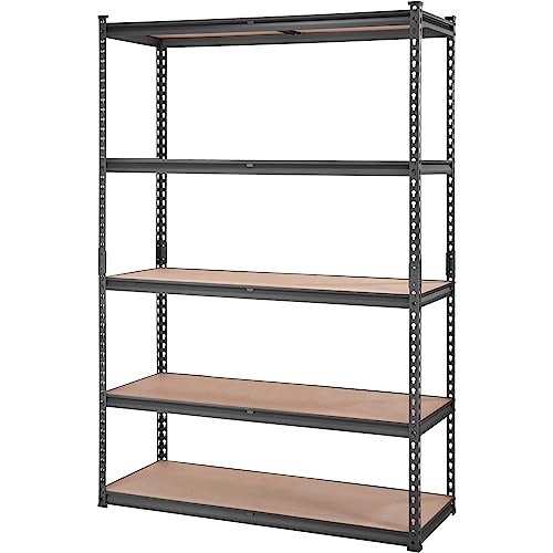 VEVOR 5-Tier Adjustable Metal Storage Shelves, 48"x18"x72
