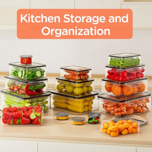 36-Piece Airtight Food Storage Containers Set for Pantry