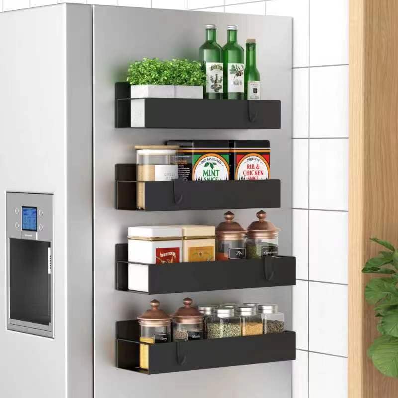 Set of 4 Magnetic Spice Racks for Fridge/Oven