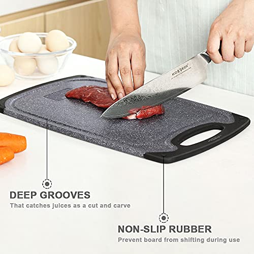 Kitchen Cutting Board Set: Large & Small Boards