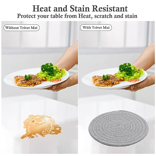 7" Heat Resistant Trivets for Kitchen and Home