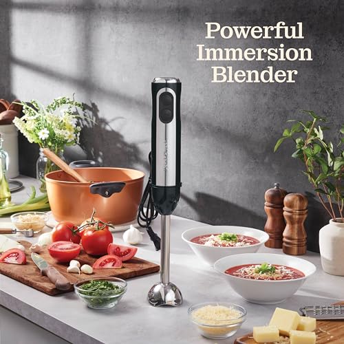 500W Handheld Electric Immersion Blender with Turbo Mode