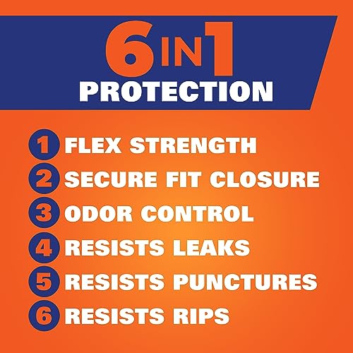 80 Count Hefty 13 Gallon Kitchen Trash Bags