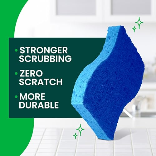 Scotch-Brite Zero Scratch Kitchen Scrub Sponges, Set of 6