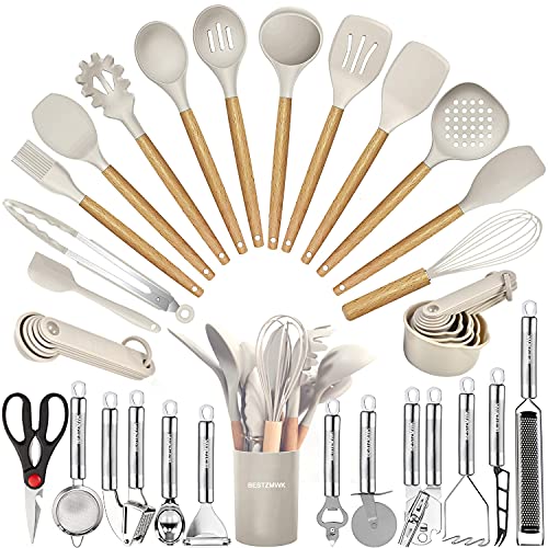 35 Pc Heat Resistant Silicone Kitchen Utensils Set
