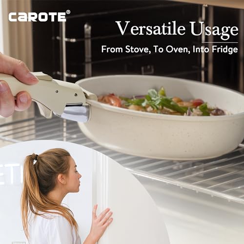 Cream White Stackable Cookware Set, Induction & Oven Ready