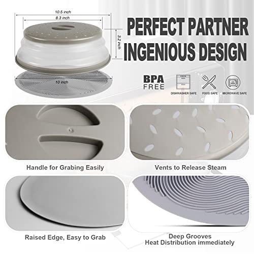 Aidacom 2-in-1 Microwave Place Mat & Food Cover