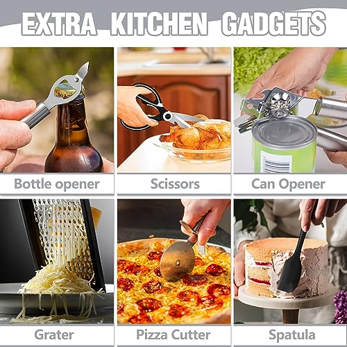 34PCS Silicone Cooking Utensils with Holder & Spatula