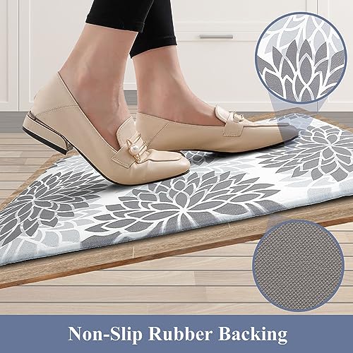 HEBE 2 Piece Non Slip Kitchen Rug Set