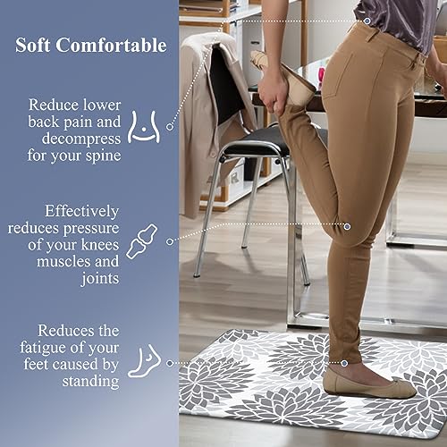 HEBE 2 Piece Non Slip Kitchen Rug Set