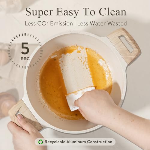 Nonstick Cookware Set with Utensils and Pan Protectors