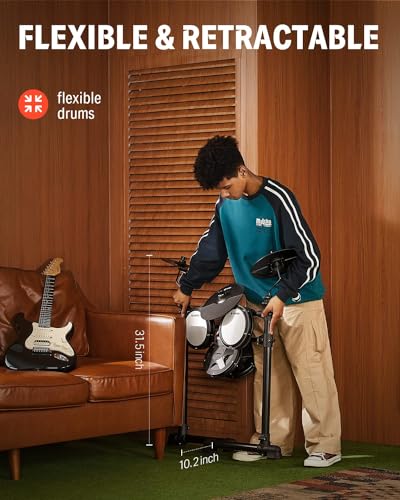 Donner DED-80 Electronic Drum Kit + Extras