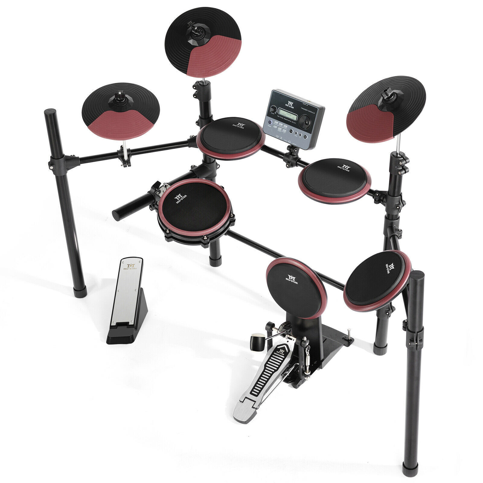 8-Piece Mesh Electric Drum Set for Beginners