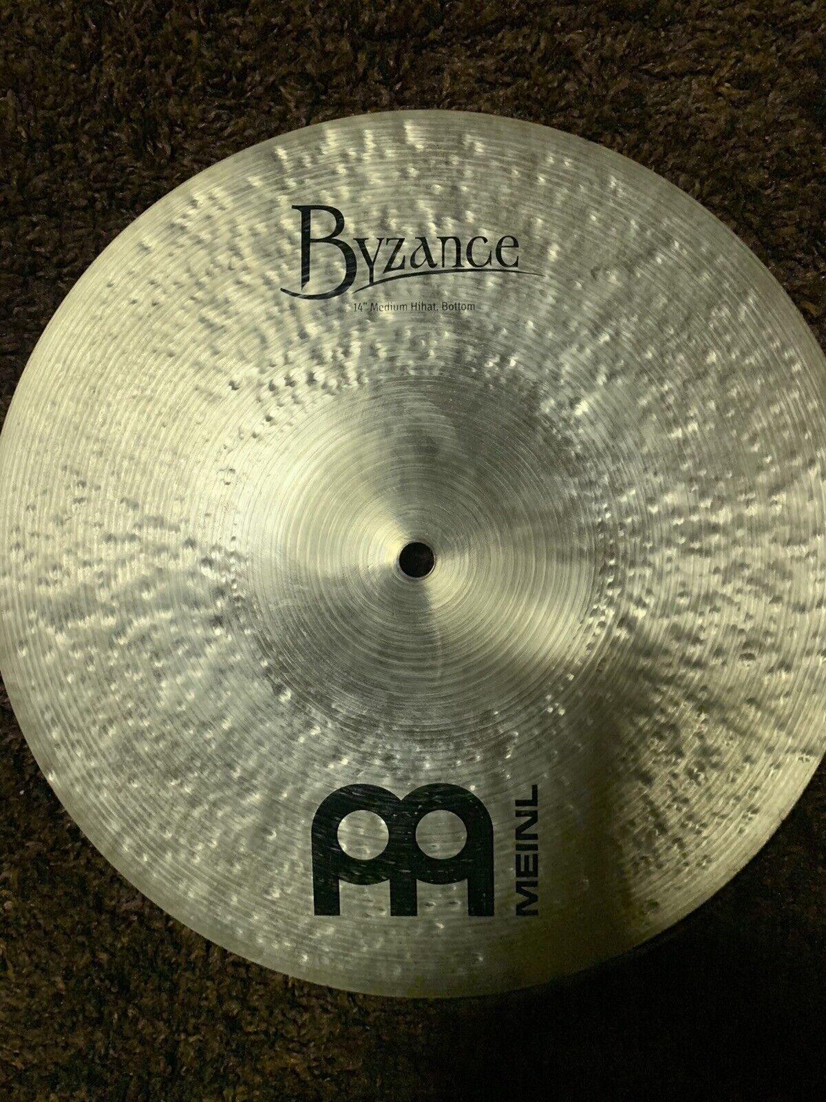 Meinl Byzance 14" Medium Hi Hat Cymbals (Cracked Top)