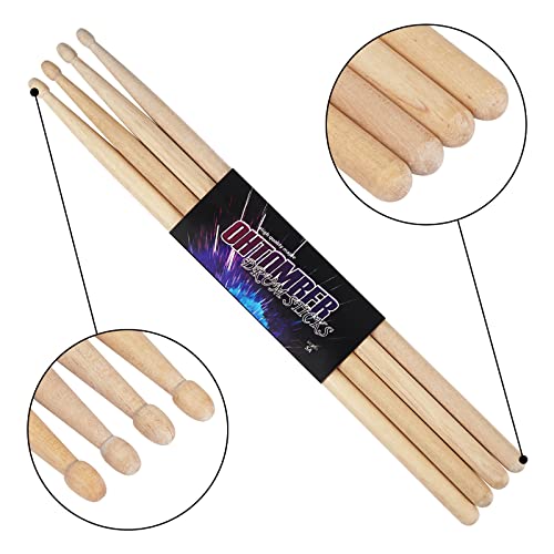 Ohtomber 5A Maple Drumsticks, 2 Pair