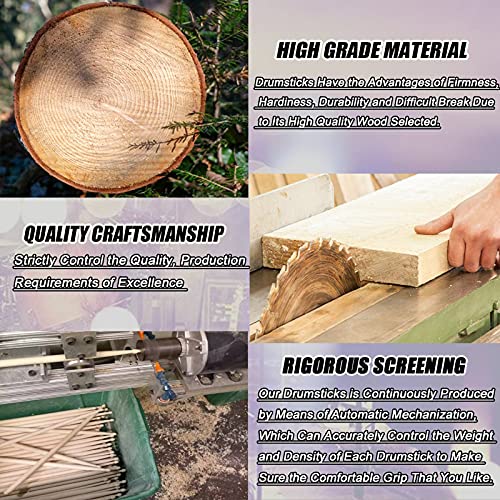 WOGOD 5A Maple Drumsticks - Two pairs