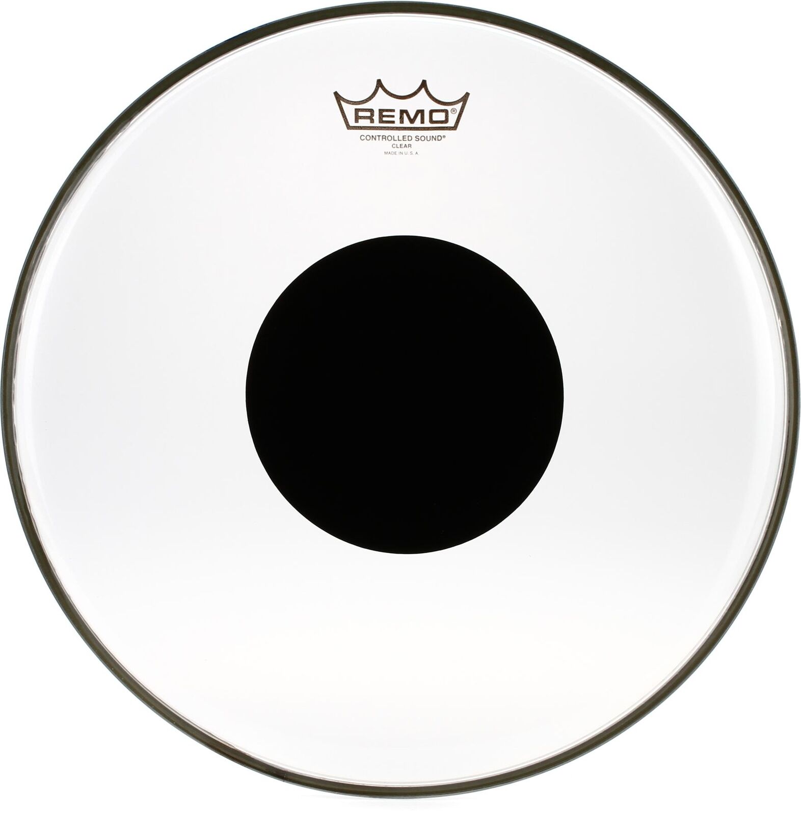 Remo Clear Controlled Sound Drumhead - 14" - Black Dot