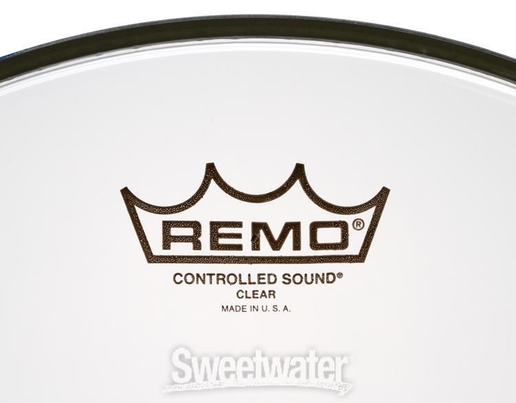 Remo Clear Controlled Sound Drumhead - 14" - Black Dot