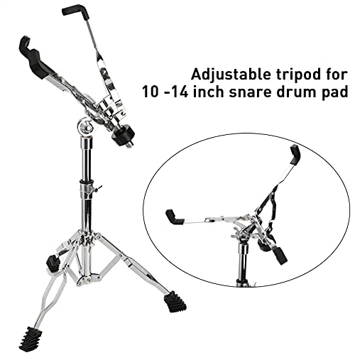 Youeon Double Braced Snare Drum Stand - Adjustable Height