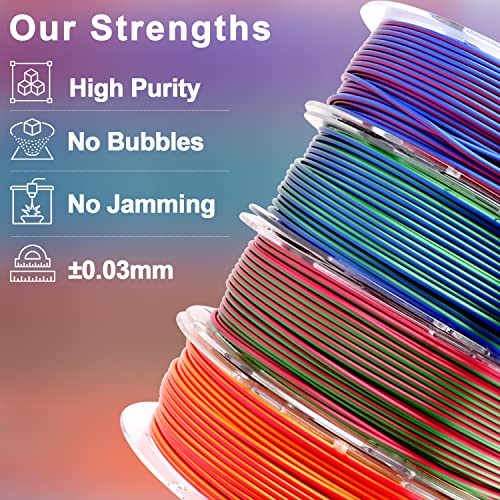 AMOLEN Dual Color Silk Filament Bundle - 1.75mm