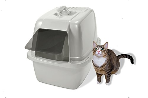 Hooded Cat Litter Box with Odor Control