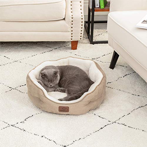 Small Round Cat Bed for Dogs, Puppy, Kitten -20