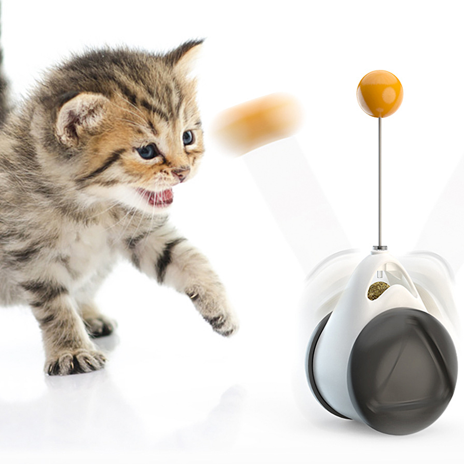 Catmint Ball Balance Car Toy for Cats