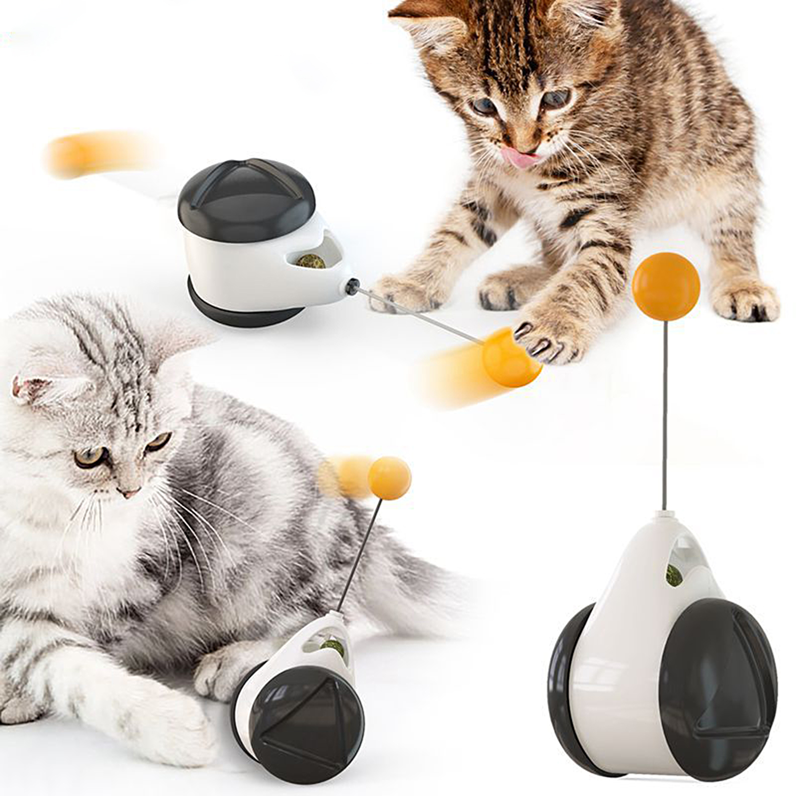 Catmint Ball Balance Car Toy for Cats