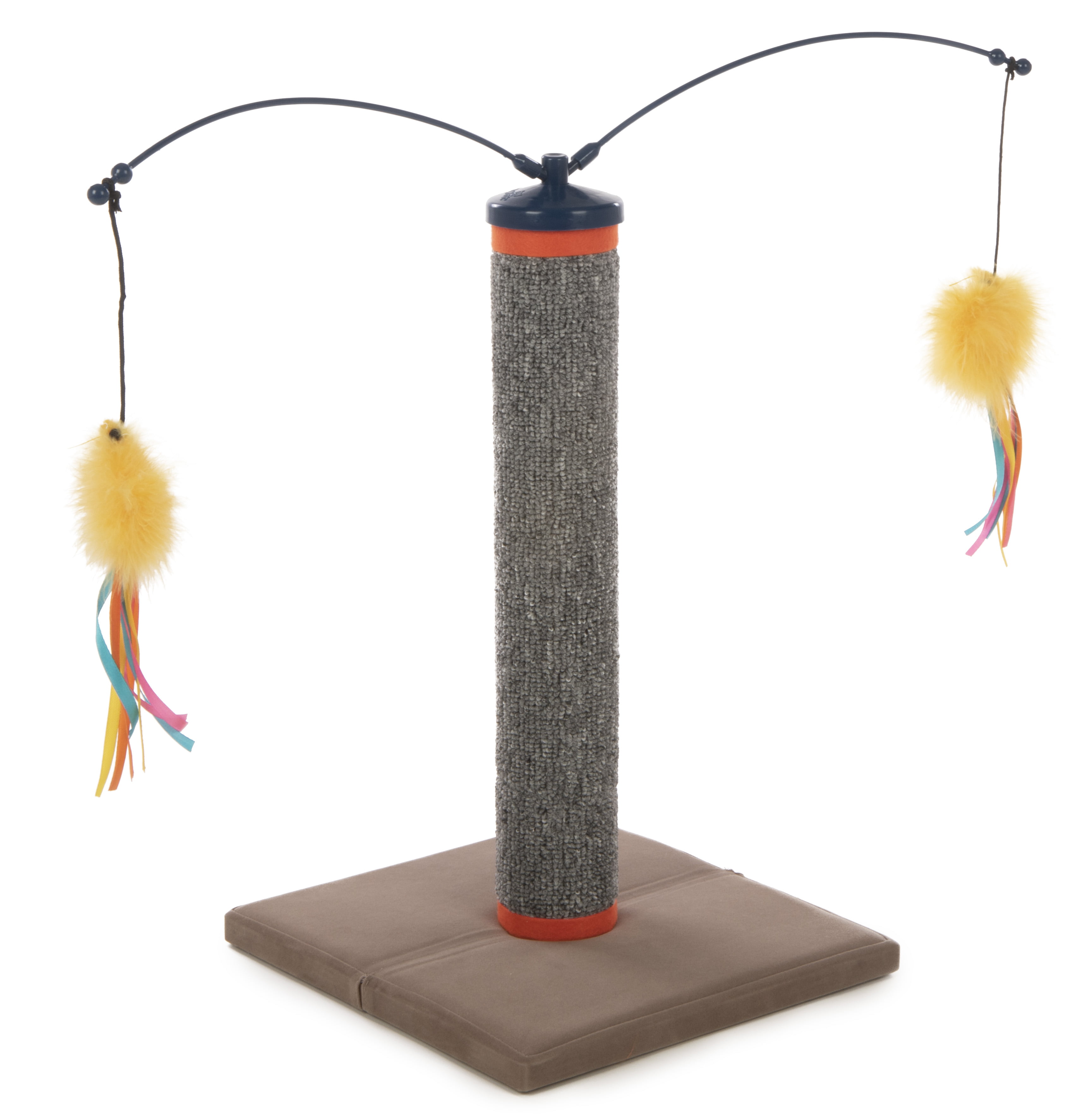 Interactive Carpet Scratch & Spin Post with Wand Toys