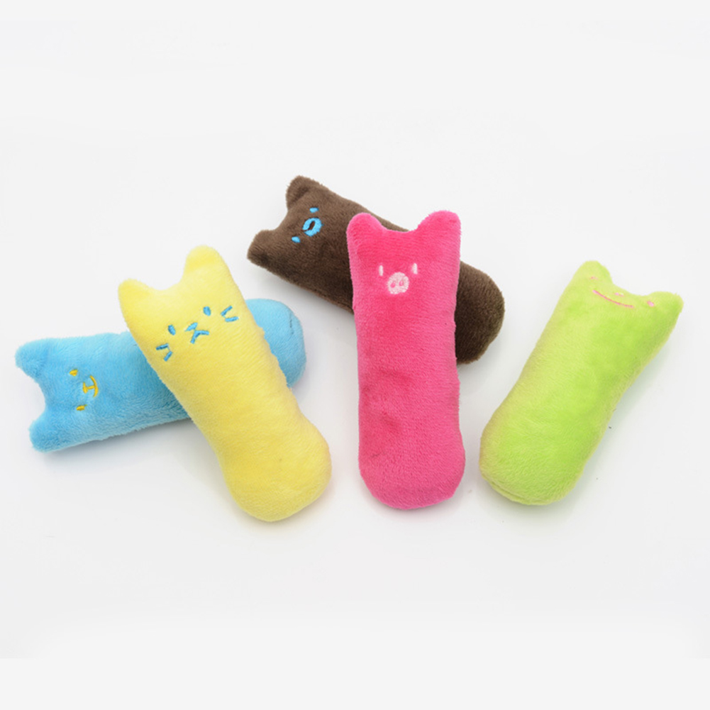 Catnip Filled Cartoon Mice Chew Toy for Cats