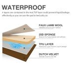 Reversible Waterproof Pet Bed for Cats & Dogs