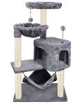 YUNIQUE Cat Tree with Condo and Large Hammock