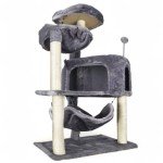 YUNIQUE Cat Tree with Condo and Large Hammock