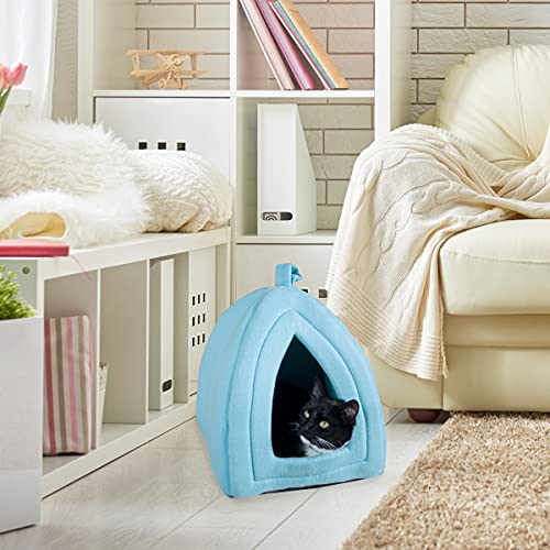 Petmaker Indoor Cat Bed Tent (Blue)