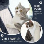 Large Smokey Grey Cat Tree with Condo & Scratching Post