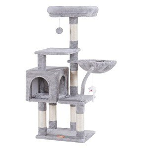 Cozy Cat Tree with Hammock and Scratching Posts