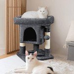 YAHEETECH 23.5in Dark Gray Cat Tree Tower