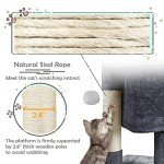 YAHEETECH 23.5in Dark Gray Cat Tree Tower
