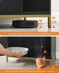 Modern Cat Litter Box Enclosure with Scratching Mat