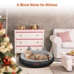 Cozy Heated Cat Bed with Timer & Temp Control