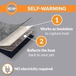 K&H Self-Warming Cat Bed Mat - Gray/Black